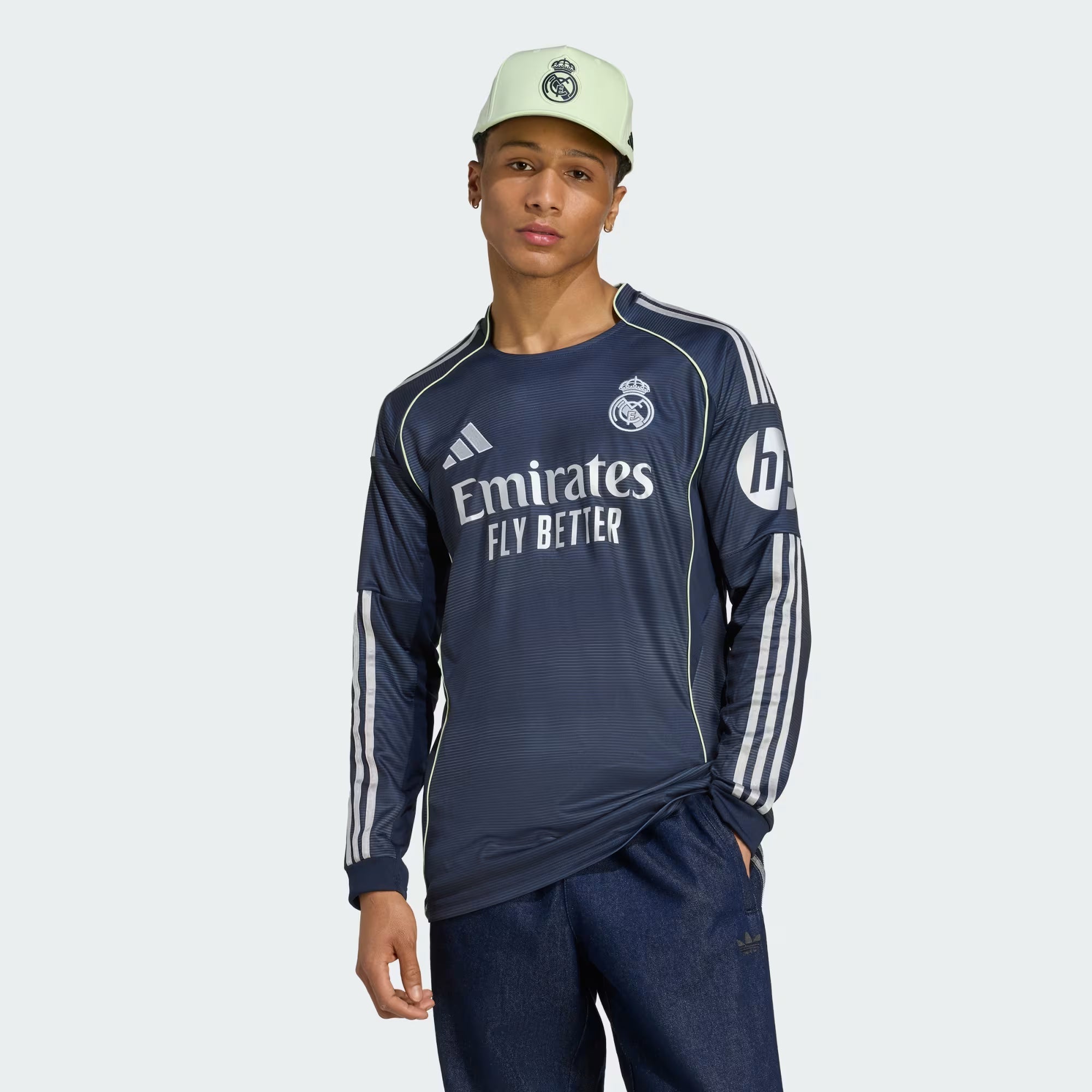Real Madrid 2025/26 Long Sleeve Away Jersey