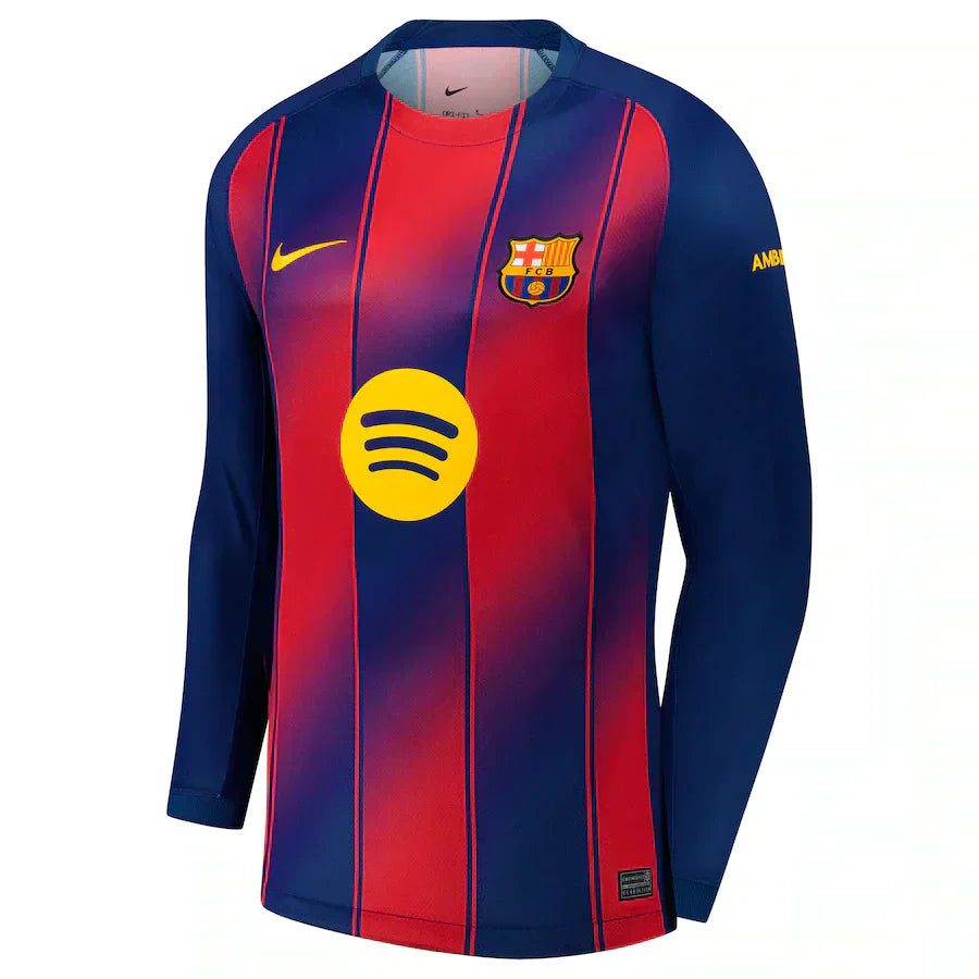 Langärmliges Heimtrikot des FC Barcelona 2025/26