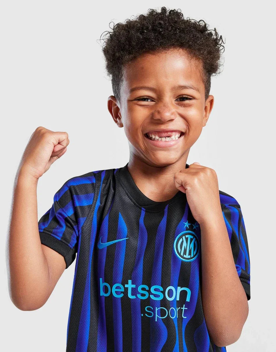 Camiseta local para niños del Inter de Milán 2025/26