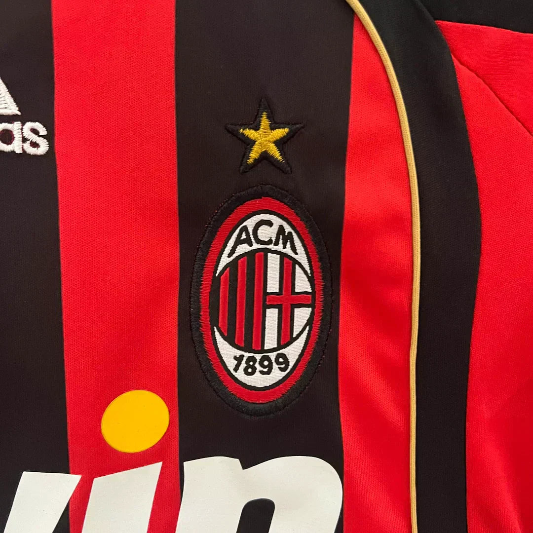 AC Milan 2006-2007 Home Kids Football Jersey