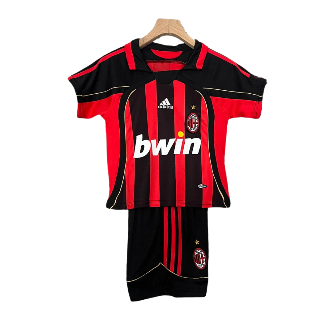 AC Milan 2006-2007 Home Kids Football Jersey