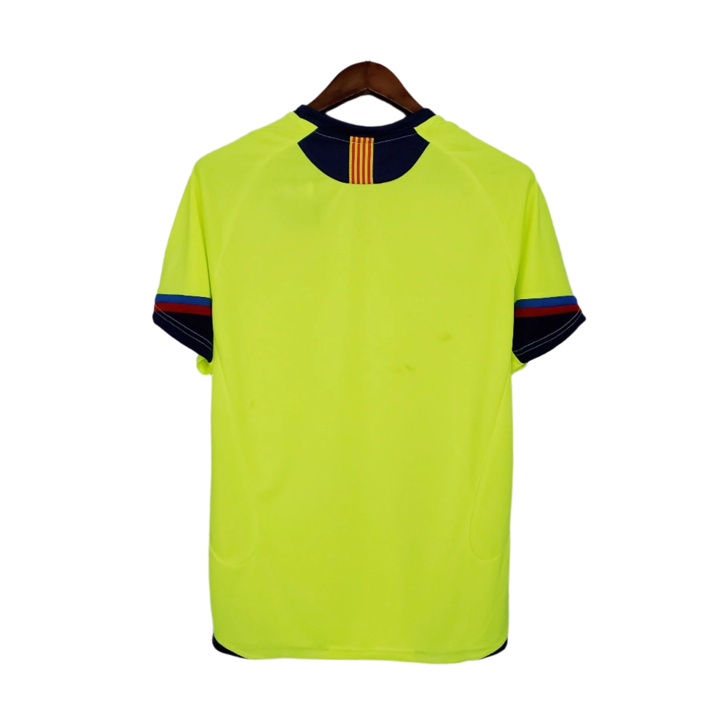 Barcelona 2005-2006 Away Retro Shirt Lime Yellow