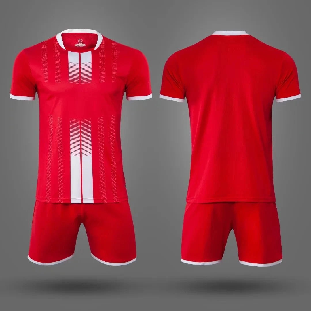 Kit de fútbol sin marca rojo - V2