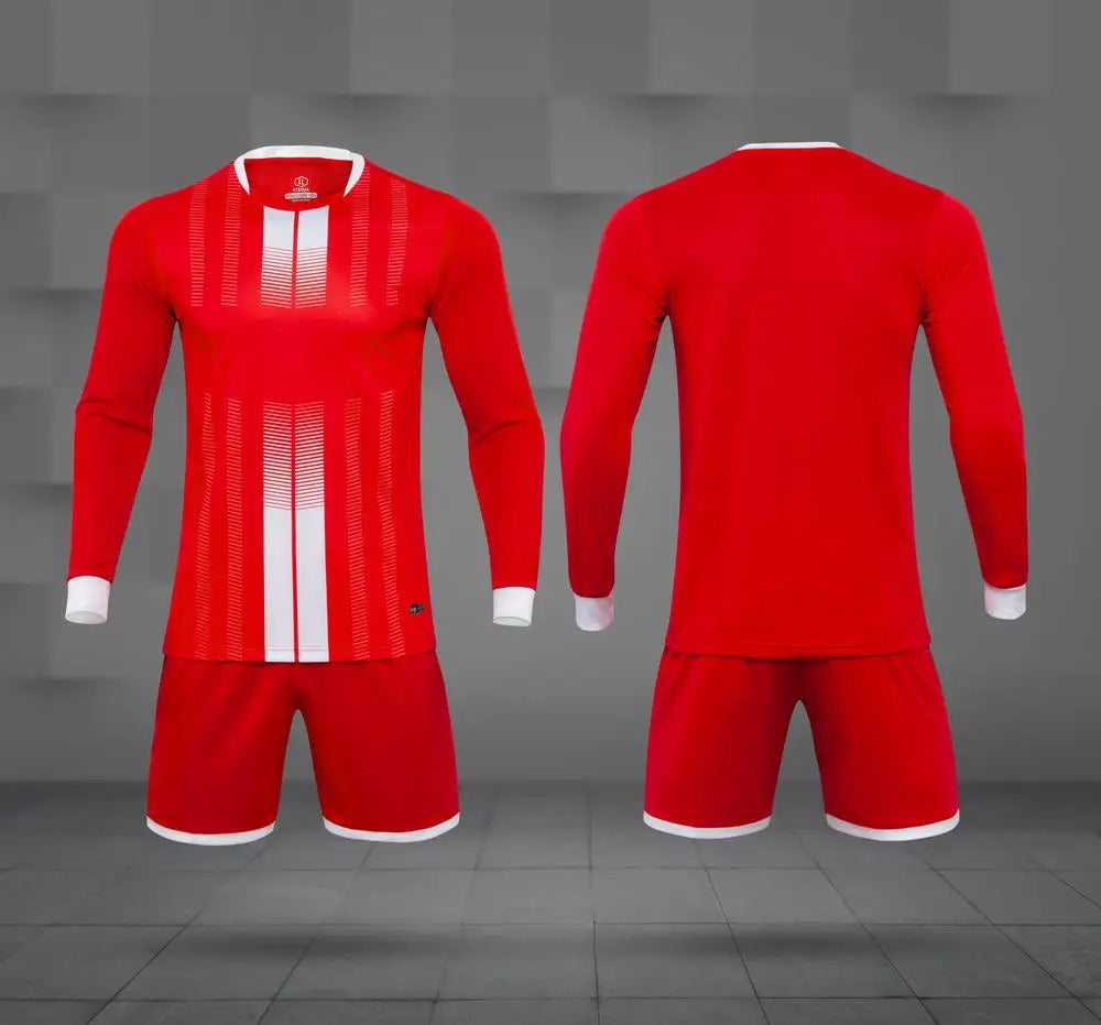 Kit de fútbol sin marca rojo - V2