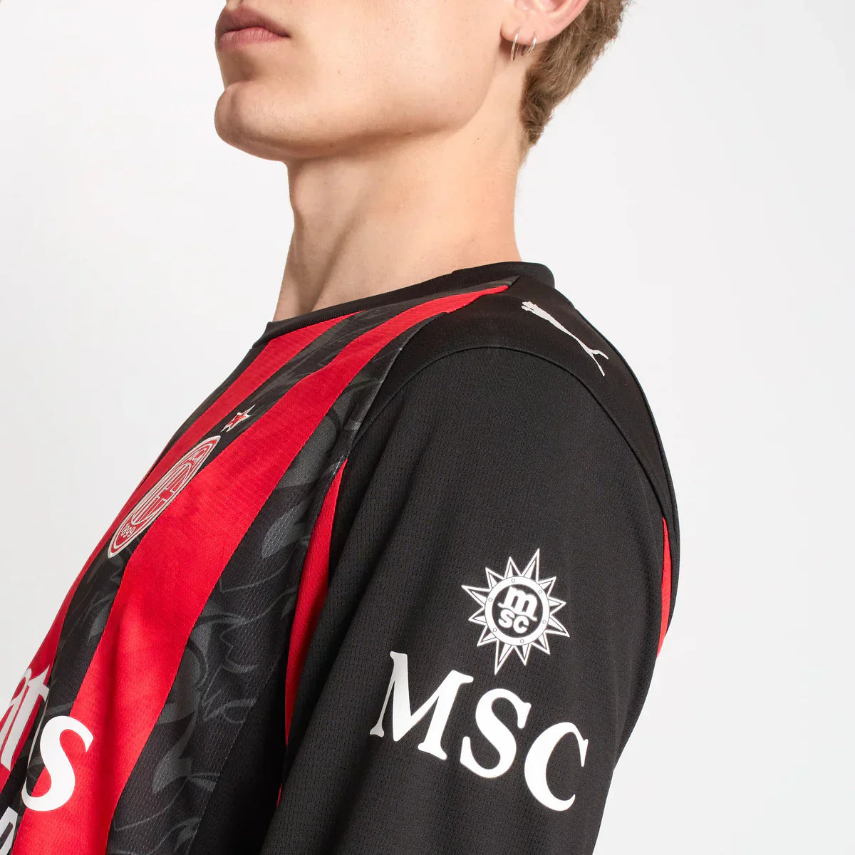 AC Milan 2025/26 Long Sleeve Home Jersey