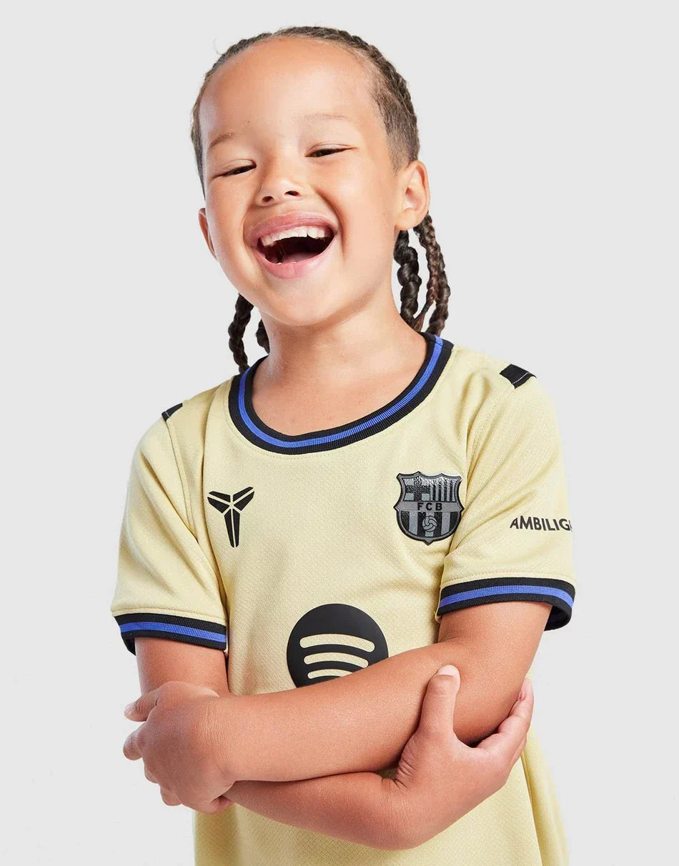 FC Barcelona 2025/26 Away Kids Jersey