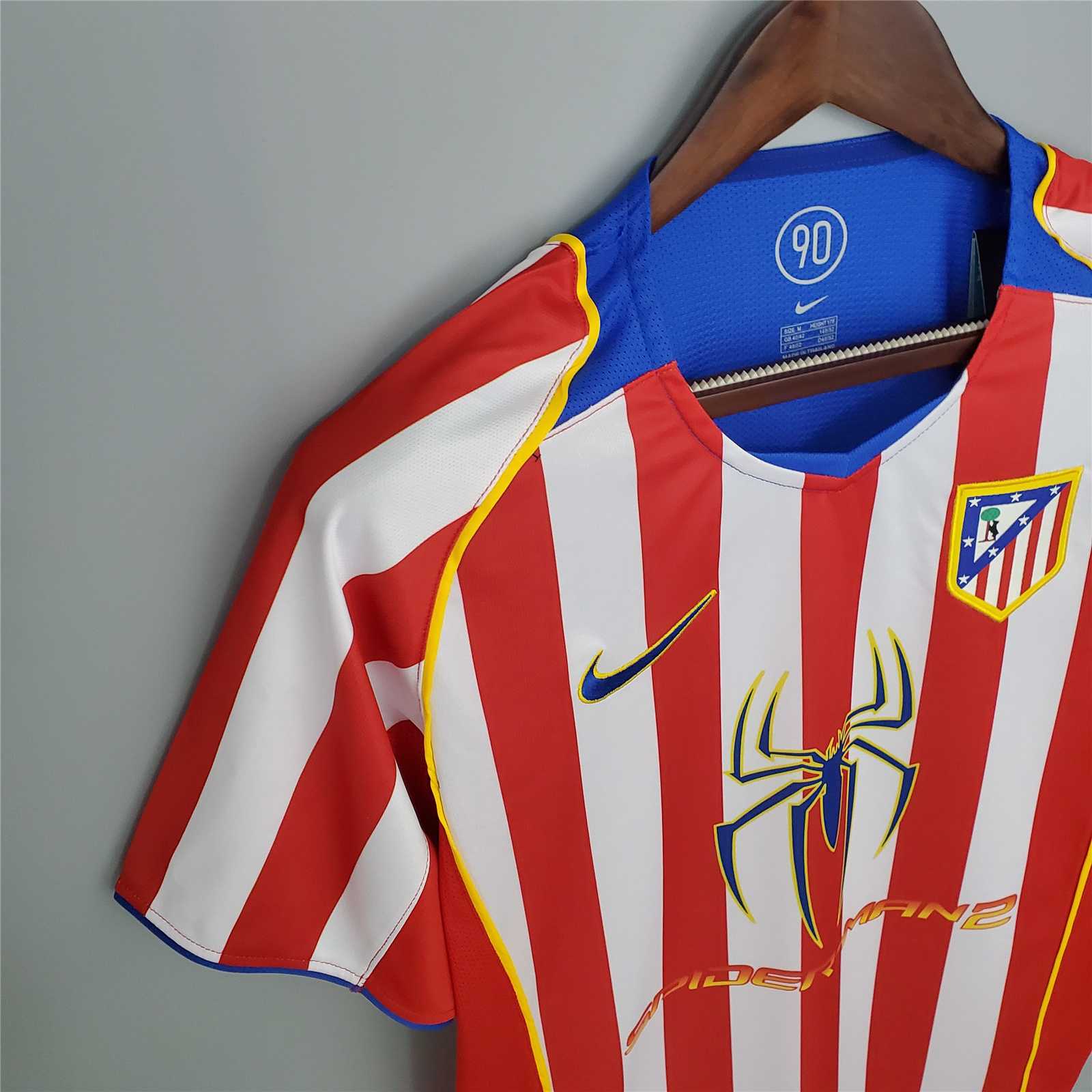 Atletico Madrid 2004-2005 Home Retro Jersey Spiderman