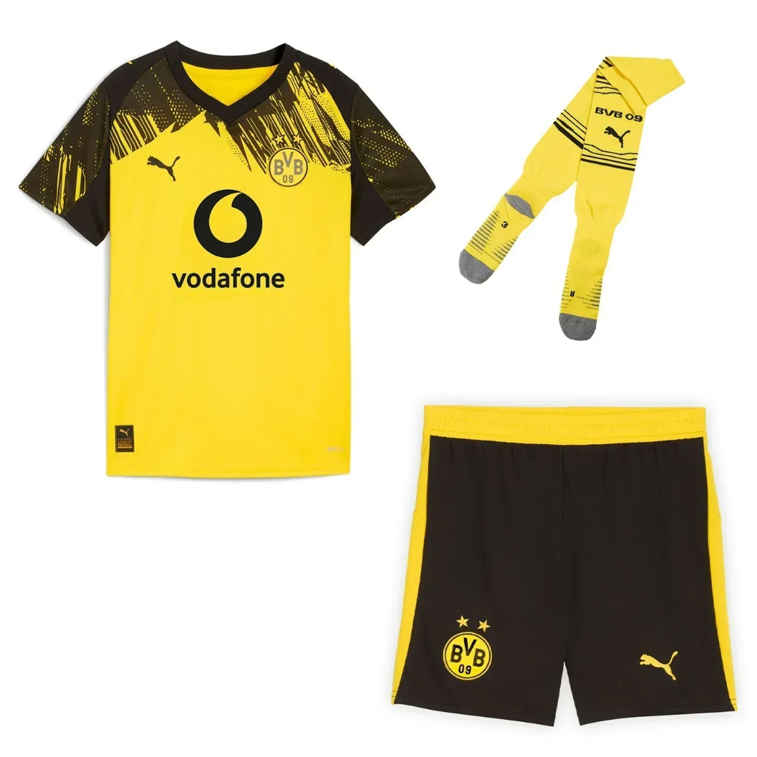 Borussia Dortmund 2025/26 Home Kids Jersey