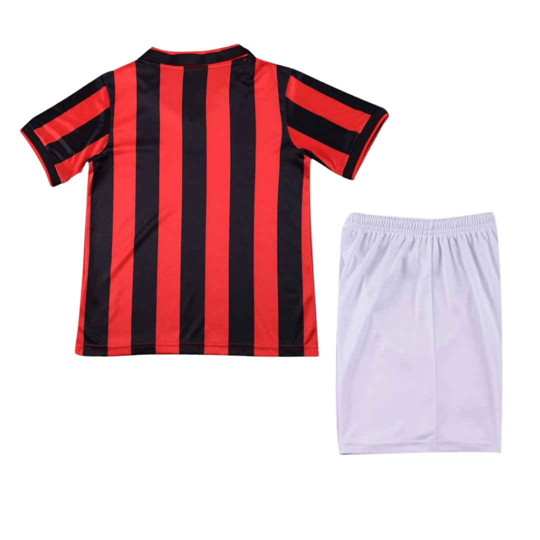 AC Milan 1990-1991 Home Kids Jersey