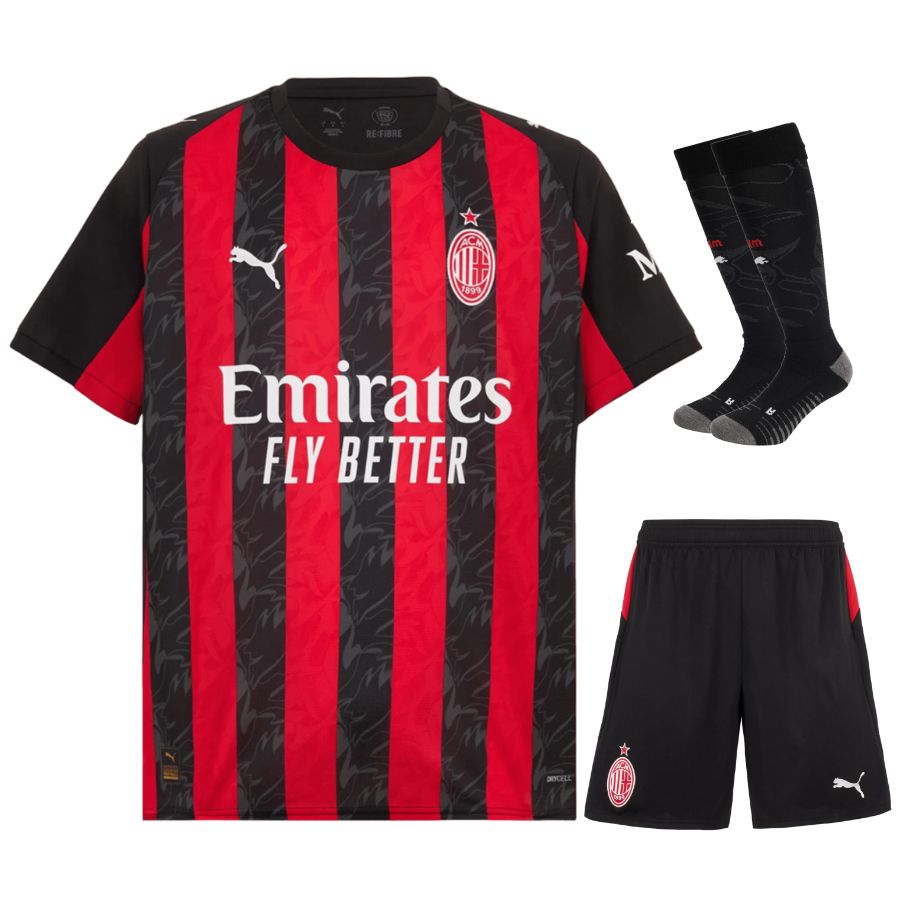 AC Milan 2025/26 Home Kids Jersey