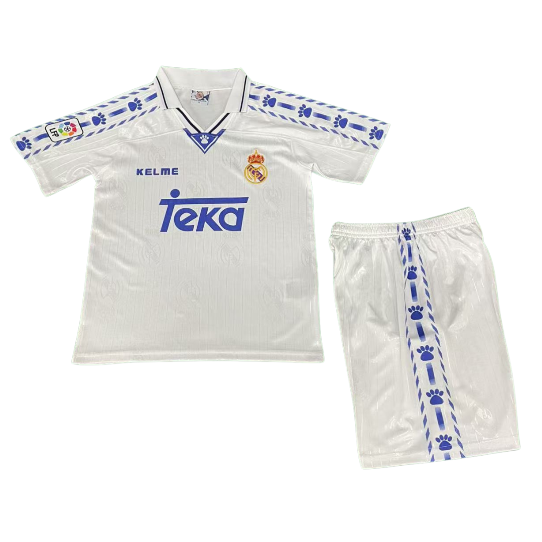 Real Madrid Home 1996-1997 Kids Jersey