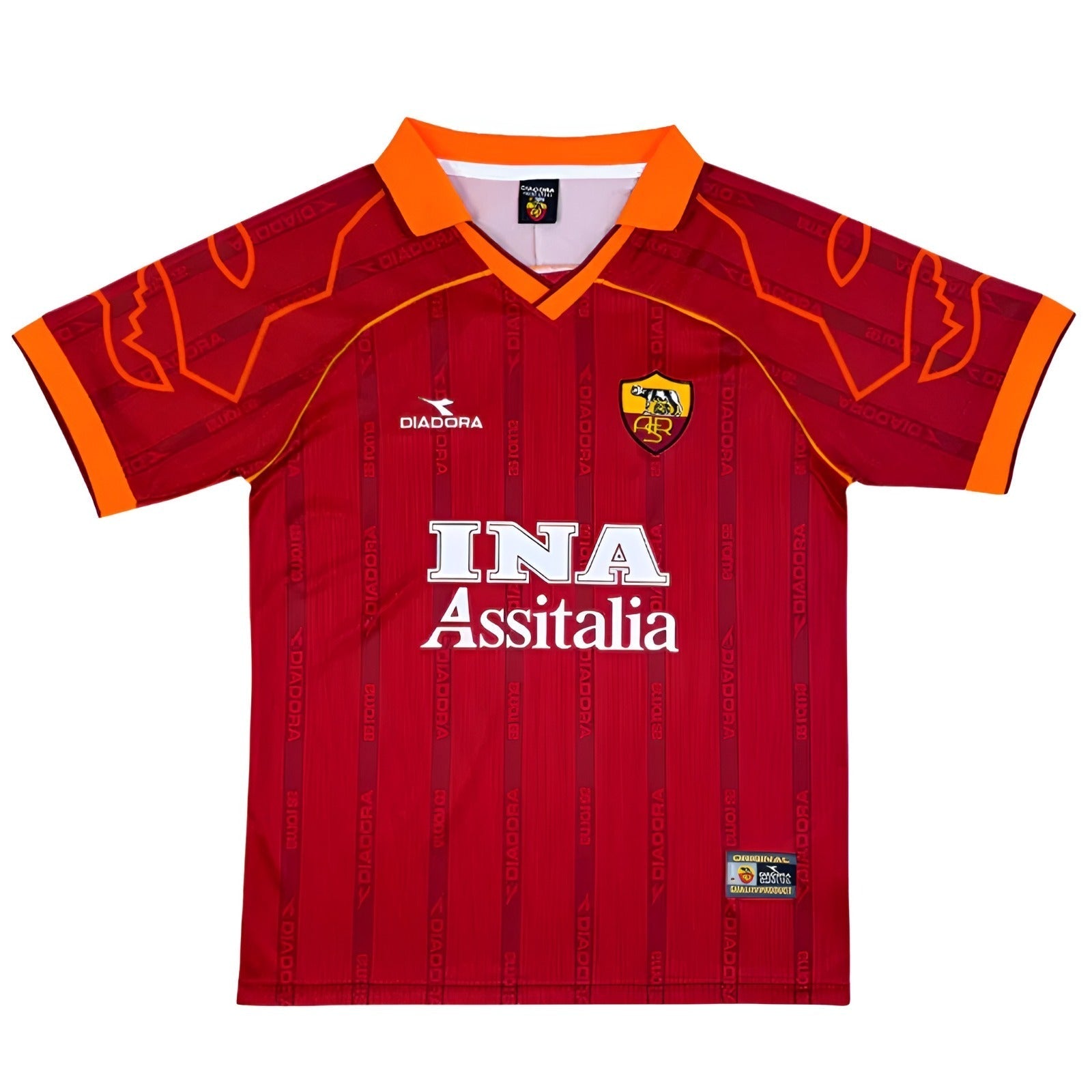 AS Roma 1999-2000 Home Retro Football Jersey