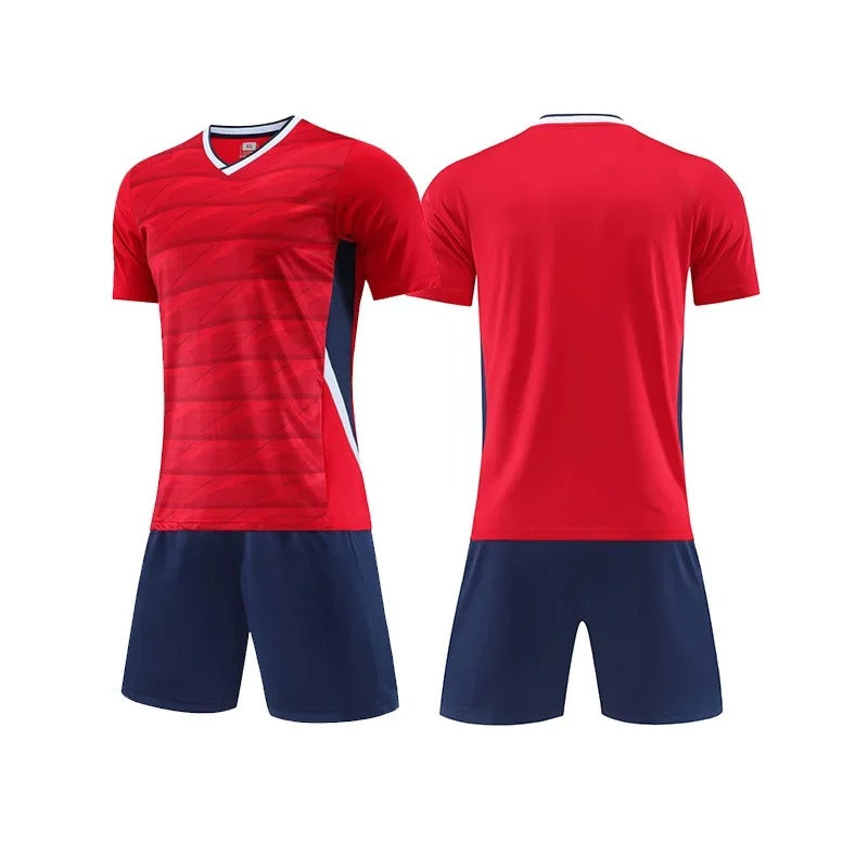Red Brandless Football Kit